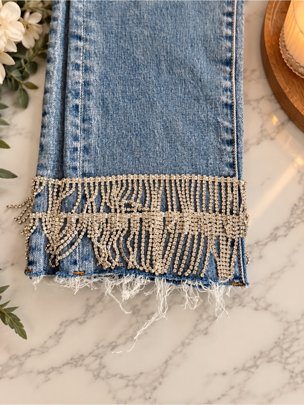 BLANKNYC Beaded Fringe Jeans β¨ - Picture 3 of 5